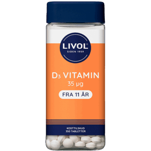 Livol Vitamin D 35 mcg (350 tabletter)