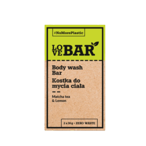 Love Bar Body Wash Bar Matcha Tea & Lemon (2 x 30 g)
