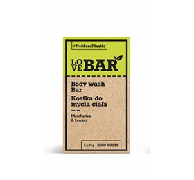 LoveBar Bodywash Bar m. Matcha te & Citron 60g.