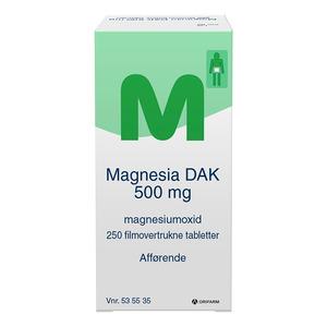 Magnesia 500mg - 250 stk