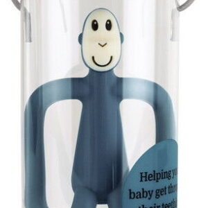 Matchstick Monkey - Teething Toy And Gel Applicator - Airforce Blå