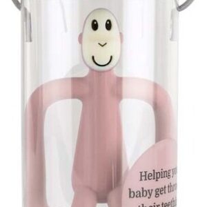 Matchstick Monkey - Teething Toy And Gel Applicator - Dusty Pink