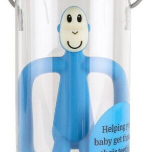 Matchstick Monkey - Teething Toy And Gel Applicator - Lyseblå