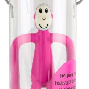Matchstick Monkey - Teething Toy And Gel Applicator - Pink