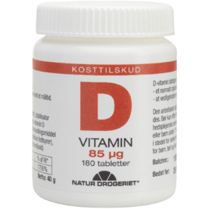 Natur Drogeriet D-Vitamin 85 µg (180 tabl)