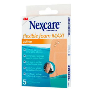 Nexcare Flexible Foam MAXI Active Plastre - 50 mm x 101 mm (5 stk)