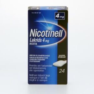 Nicotinell Lakrids Tyggegummi 4 mg (24 stk)