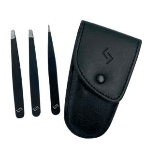 Njord Eyebrow Tweezer Set Black