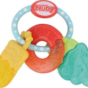 Nuby - Icy Bite Sweets Bidering Gul/turkis/rød + 3m