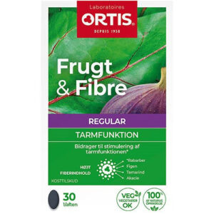 Ortis Frugt & Fibre 30 tabletter