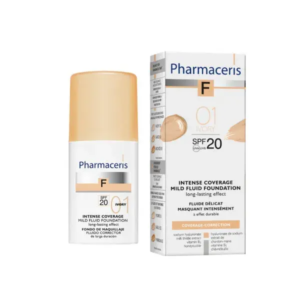 Pharmaceris F Intensivt dækkende foundation SPF 20, Ivory 01, 30ml.