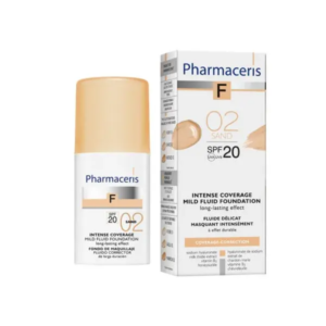 Pharmaceris F Intensivt dækkende foundation SPF20, Sand 02, 30ml.