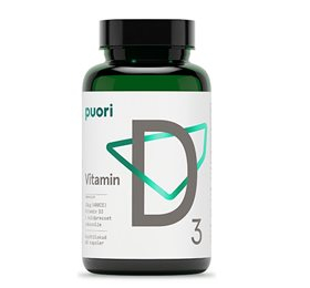 Puori Vitamin D3 10mcg (400IE) i kokosolie • 60 kap.