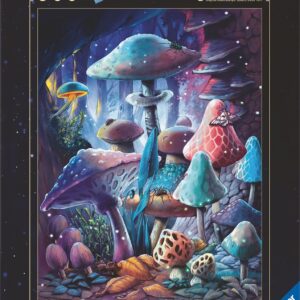 Ravensburger Puslespil - 500 Brikker - Svampe I Måneskin