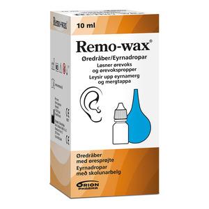 Remo-wax øredråber med sprøjte - 10ml