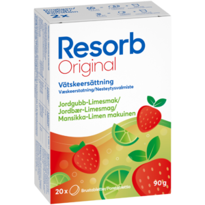 Resorb Original Jordbær-Lime (2 x 10 stk)