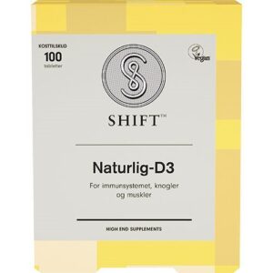 SHIFT Naturlig D3 - 100 tabletter