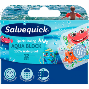 Salvequick Aqua Block Kids (12 stk)