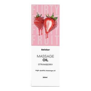 Satisfyer massageolie, Strawberry - 250 ml.