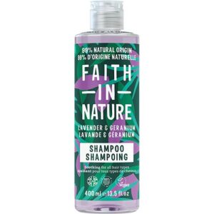 Shampoo Lavendel & Geranium - Faith in Nature - 400 ml.