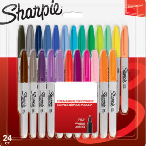 Sharpie - Permanent Marker Fine Assorted Colours 24-blister (2065405)