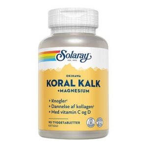 Solaray KoralKalk med vit. C og D tyggetablet - 90 tabletter