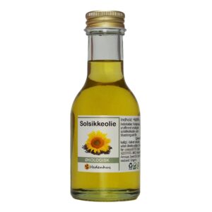 Solsikkeolie koldpresset, økologisk 5 liter - let tekstur, rig på E-vitamin, hud- og hårpleje - Hedenhus
