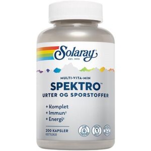 Spektro Multi-Vita-Min m. jern og K2 - 200 kapsler