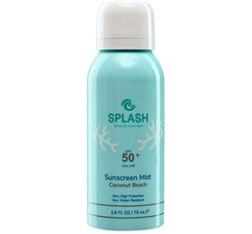 Splash Coconut Beach Sunscreen Mist SPF50 Travel Size - 75 ml. Solcreme