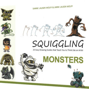 Squiggling - Monsters - Sanne Lausen Wolff - English Book