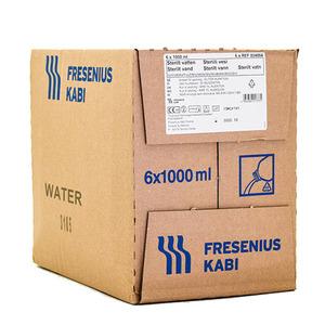 Sterilt vand skyllevæske - 6x1000 ml.