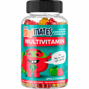 Team MiniMates Multi Vitamin Æble & Jordbær (60 stk)