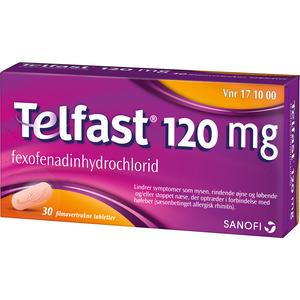 Telfast 120 mg - 30 stk.