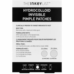 The INKEY List Hydrocolloid Invisible Pimple Patches (22 stk)