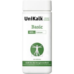UniKalk Basic 400 mg calcium - 180 tabletter