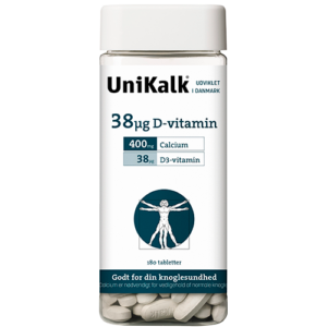 UniKalk D-vitamin 38 µg (180 tabl)