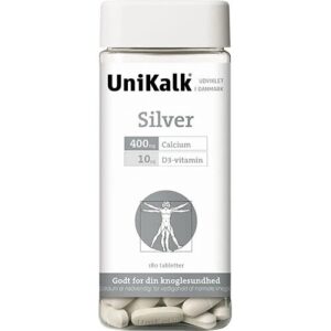 UniKalk Silver m. D vitamin - 180 tabletter