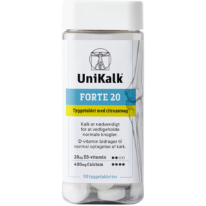 Unikalk 20 tygge (90 stk)