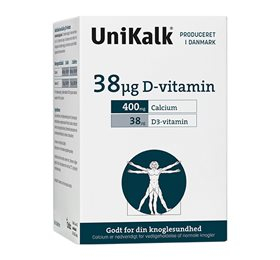 Unikalk D-vitamin 38 µg 180 tab.