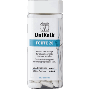 Unikalk Forte 20 (180 stk)