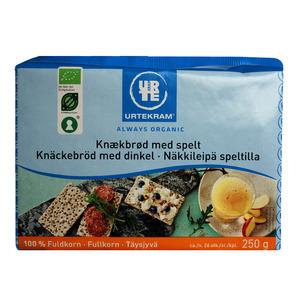 Urtekram Food Fuldkornsknækbrød m. Spelt Ø - 250 g.