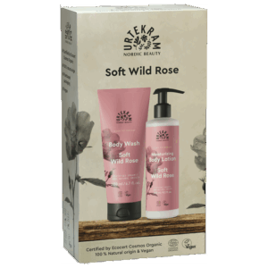 Urtekram Gaveæske Soft Wild Rose Body Lotion & Body Wash (1 stk)