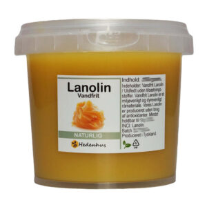 Vandfrit lanolin uldfedt 200 g til hudpleje og læber - 100% naturligt, hypoallergen - Hedenhus - Fugtighedsbevarende