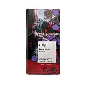 Vivani bitter solbærchokolade Ø - 100 g